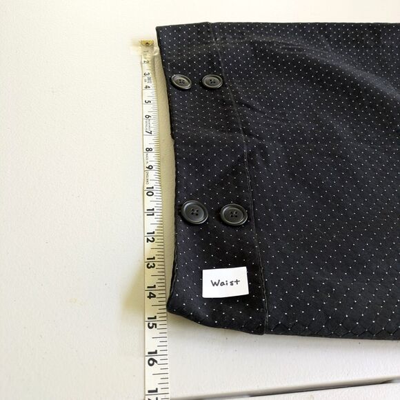 Express Design Studio Polka Dot Mini Skirt Black A-Line Lined Size 4 NWT - Picture 9 of 11
